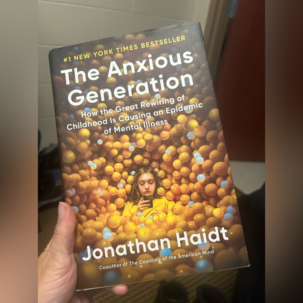 The Anxious Generation Book by Jonathan Haidt - hardcover